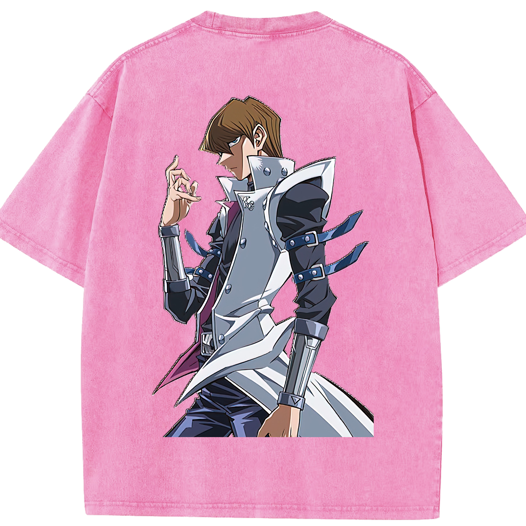 （画像用） 遊☆戯☆王 Yu-Gi-Oh! 綿100% ヴィンテージ風 半袖Tシャツ（背面プリント）